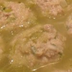Receta para la preparación de albóndigas en salsa verde