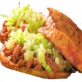 Receta de unos ricos pambazos de papa con chorizo